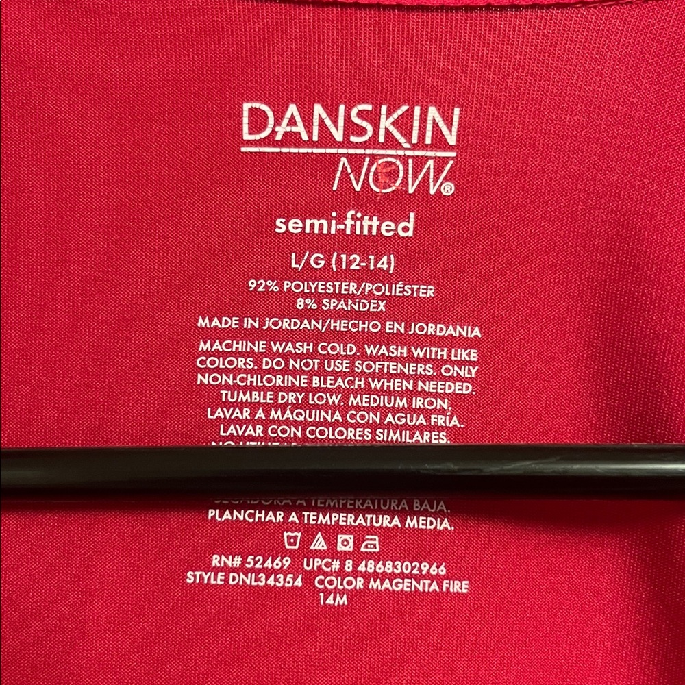 Danskin Now Women's Vibrant Fushia Full-Zip Activewear Jacket - Picture 2 of 4